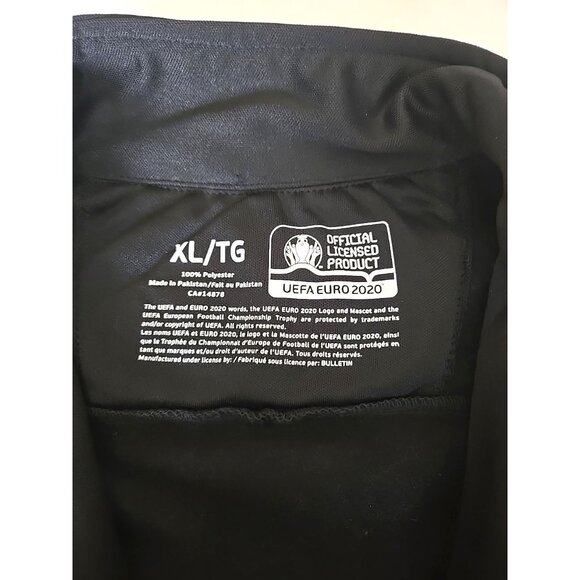 UEFA Euro 2020 Germany Track Jacket Black Red Zip Up Retro Football Style XL - Picture 7 of 9